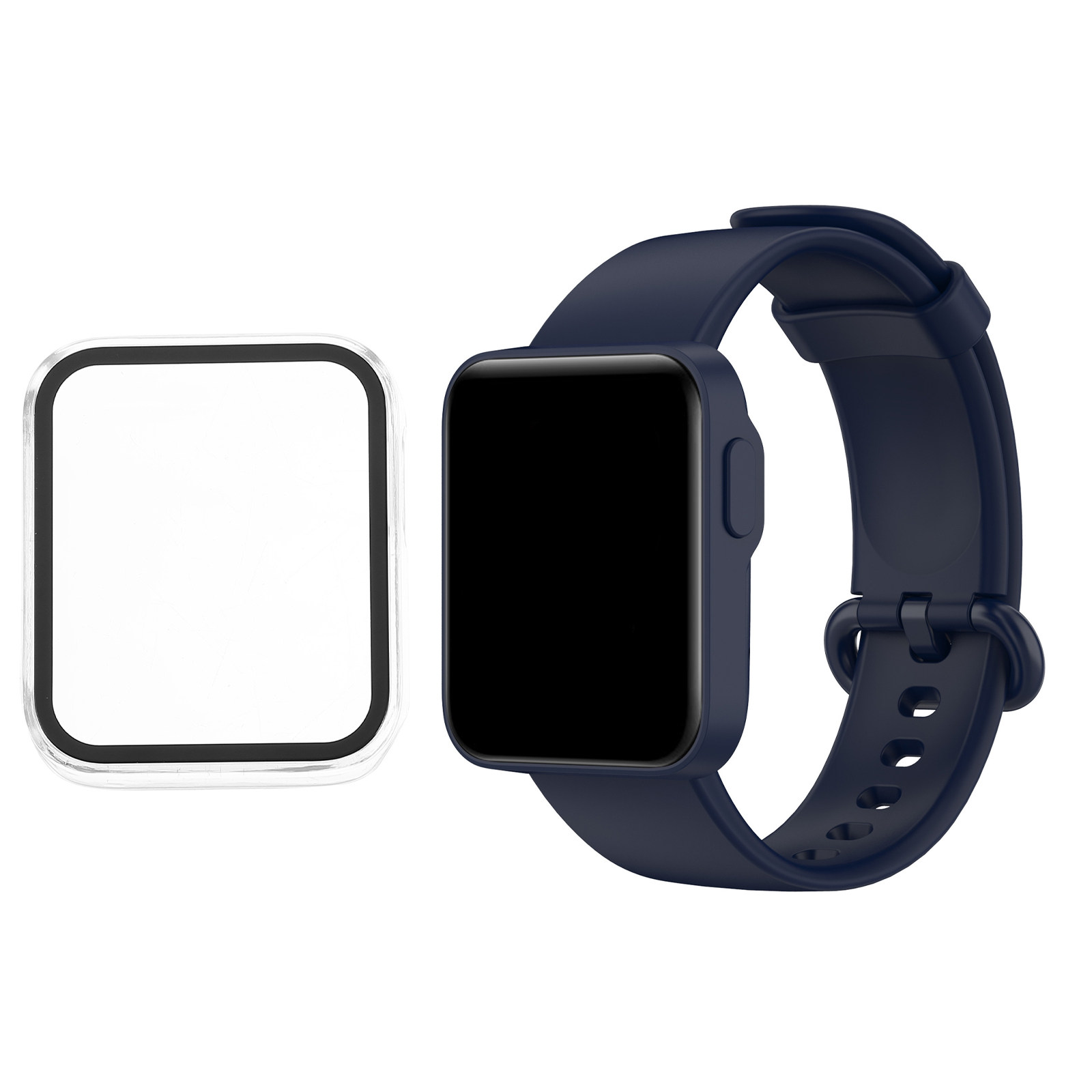 Tempered Glass Screen - Smart Watch Protective Case Full Coverage