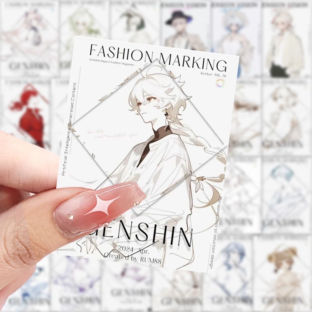Phone Accessories Poster - 189 Genshin Impact character stickers, posters,