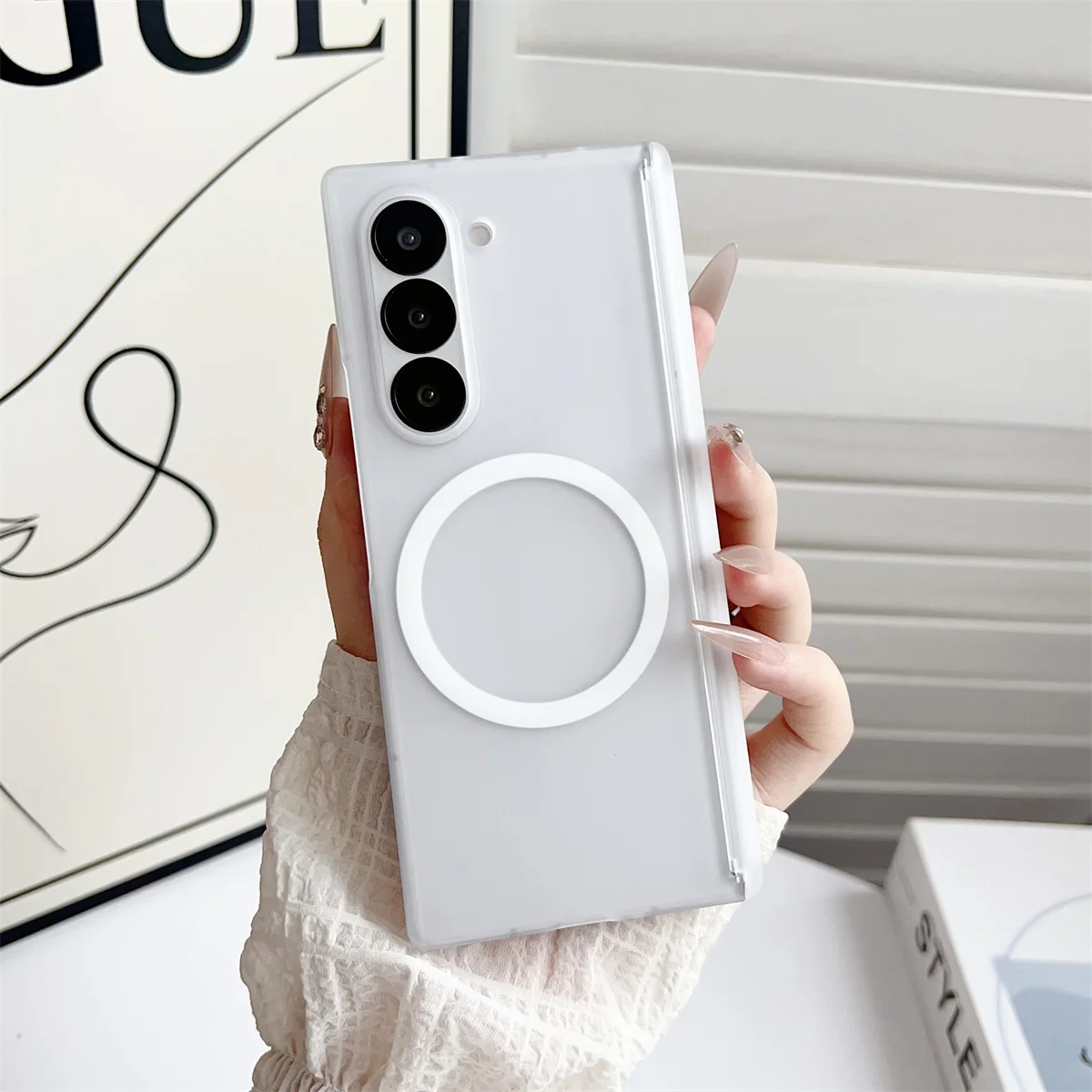 Z Phone Accessories - Magnetic Phone Case Frosted Translucent for