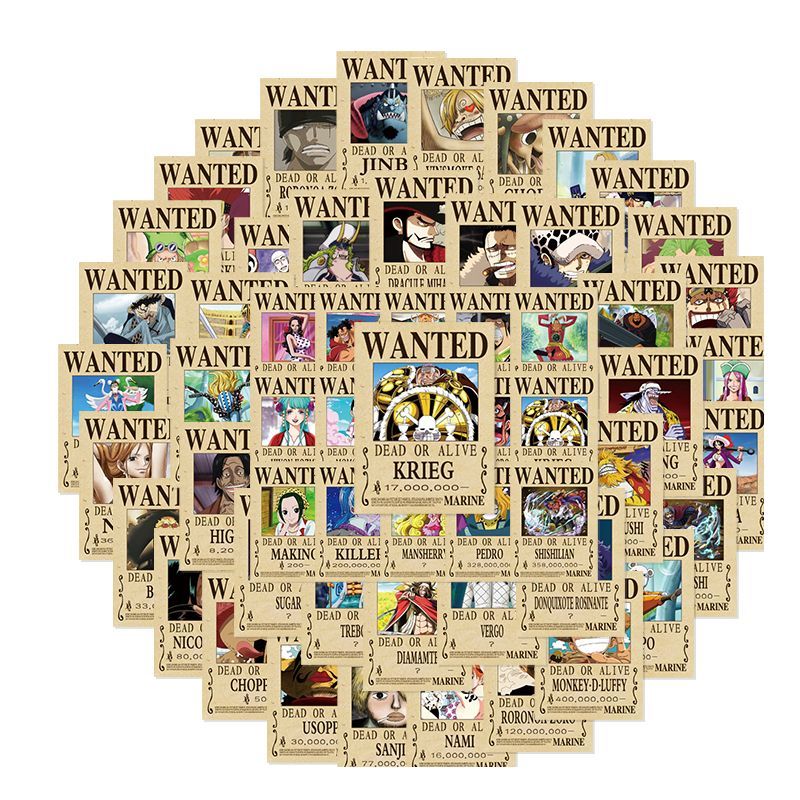Phone Accessories Poster - 140pcs One Piece Bounty Stickers for