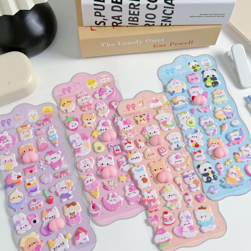 4 Pieces 3D Soft Cute Butt 3D  - đánh giá và giá Phone Accessories For Kids