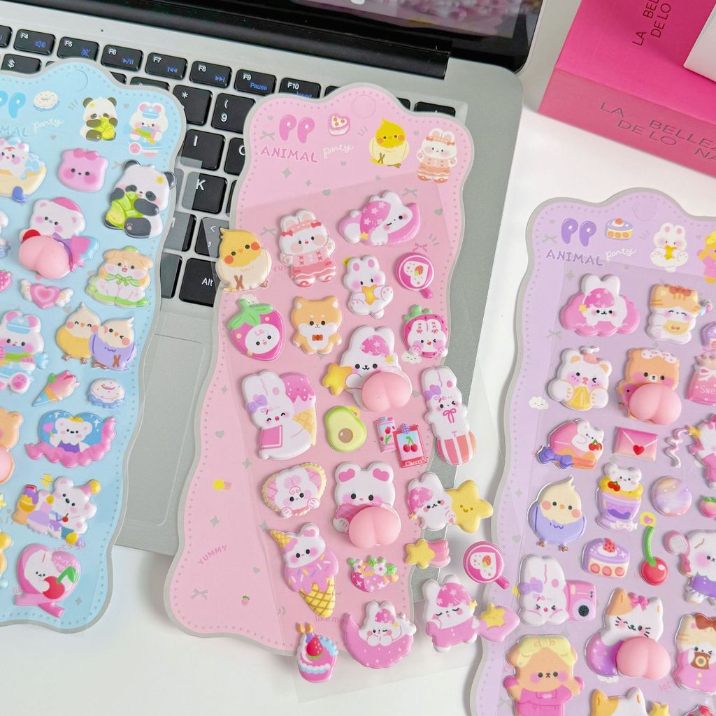 4 Pieces 3D Soft Cute Butt 3D  - đánh giá và giá Phone Accessories For Kids