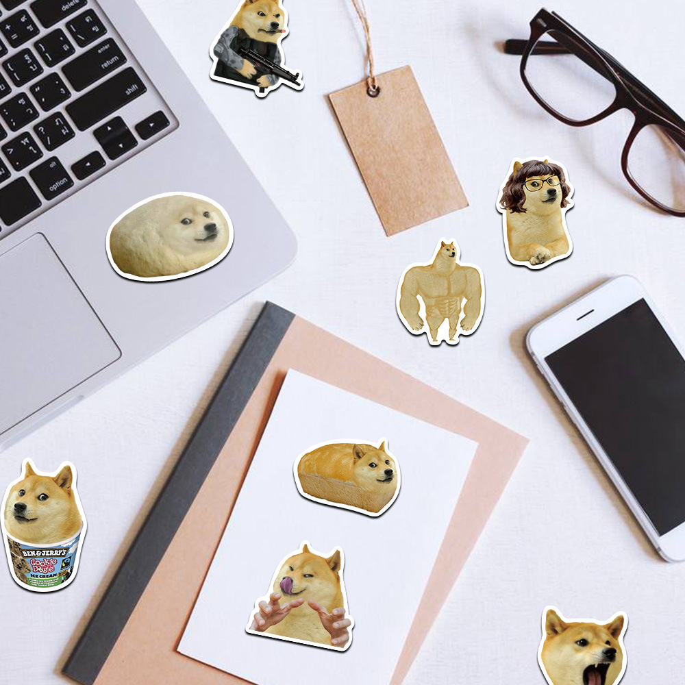 50Pcs Funny Doge MEME Stickers - đánh giá và giá Phone Accessories For Kids