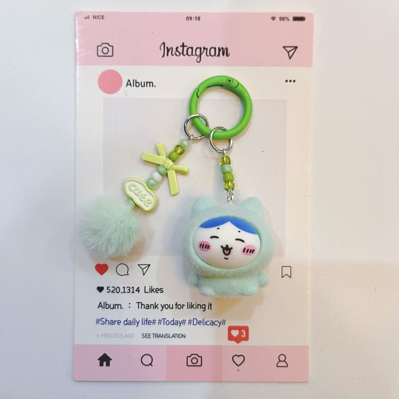 yiji Flocked Cartoon Keychain  - đánh giá và giá Phone Accessories For Kids
