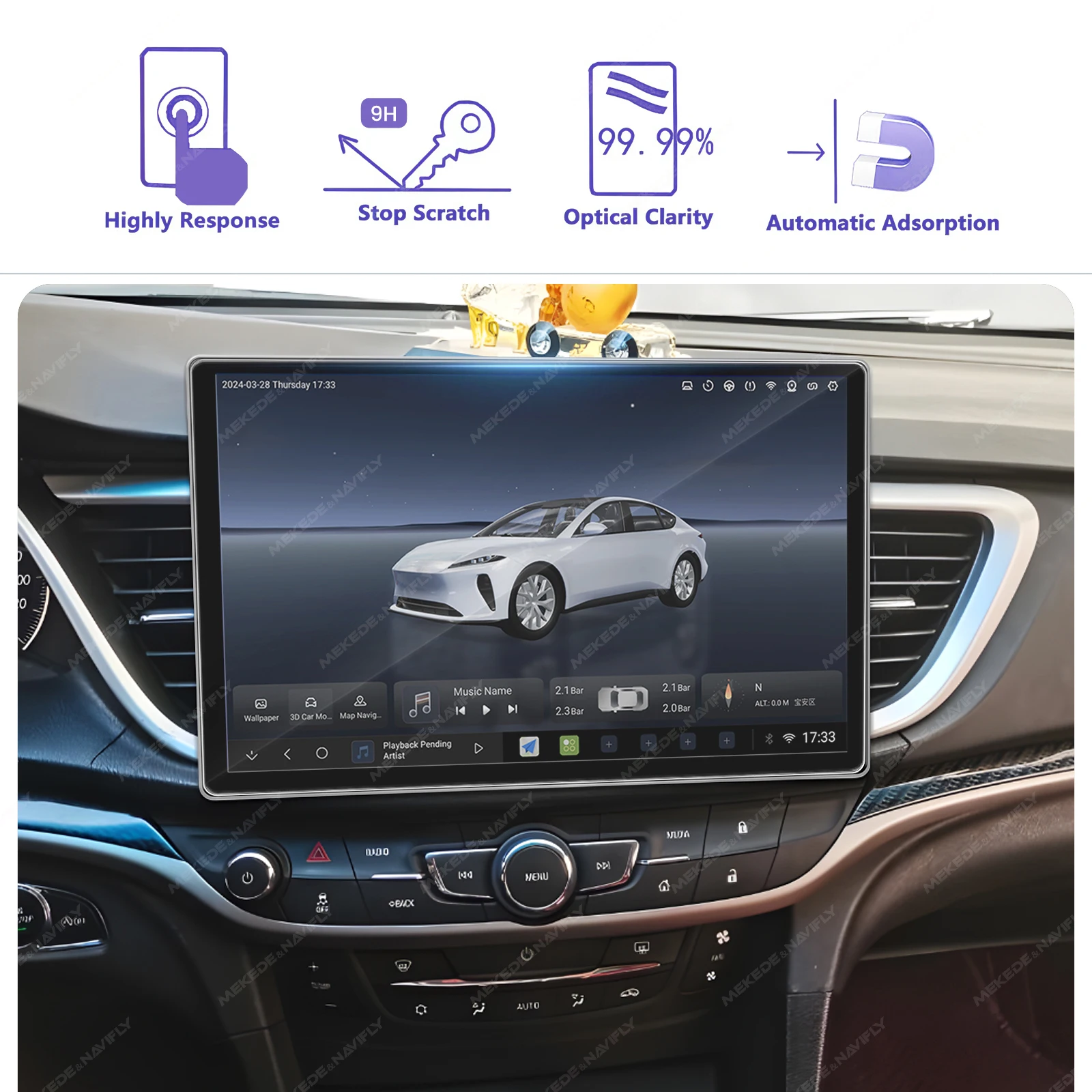 For 11.5 13 Inch Radio Tempere - đánh giá và giá Tempered Glass Screen