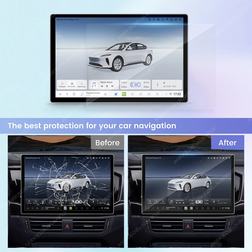 For 11.5 13 Inch Radio Tempere - đánh giá và giá Tempered Glass Screen