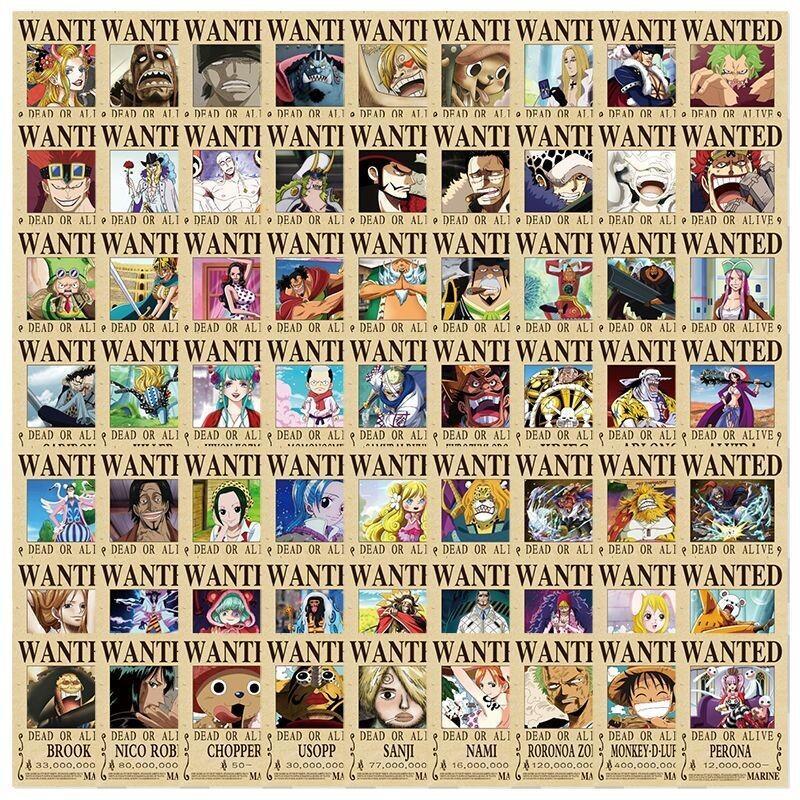 One Piece Sticker 140Pcs Wante - đánh giá và giá Phone Accessories Poster