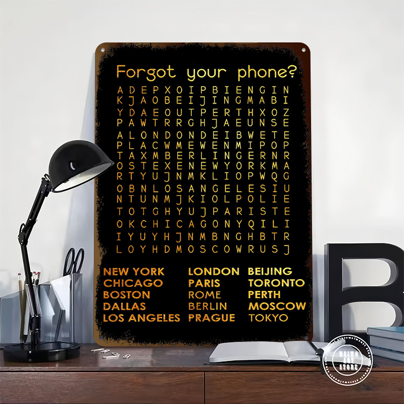 Forgot Your Phone Tinplate Pos - đánh giá và giá Phone Accessories Poster